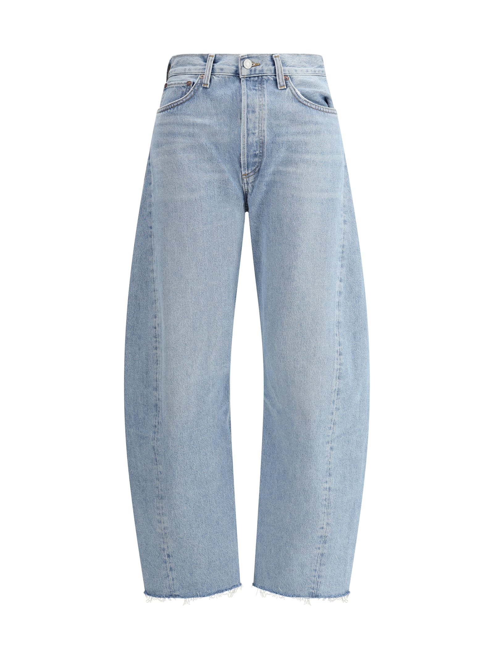 Agolde Blue Lana Jeans In Void (lt Indigo)