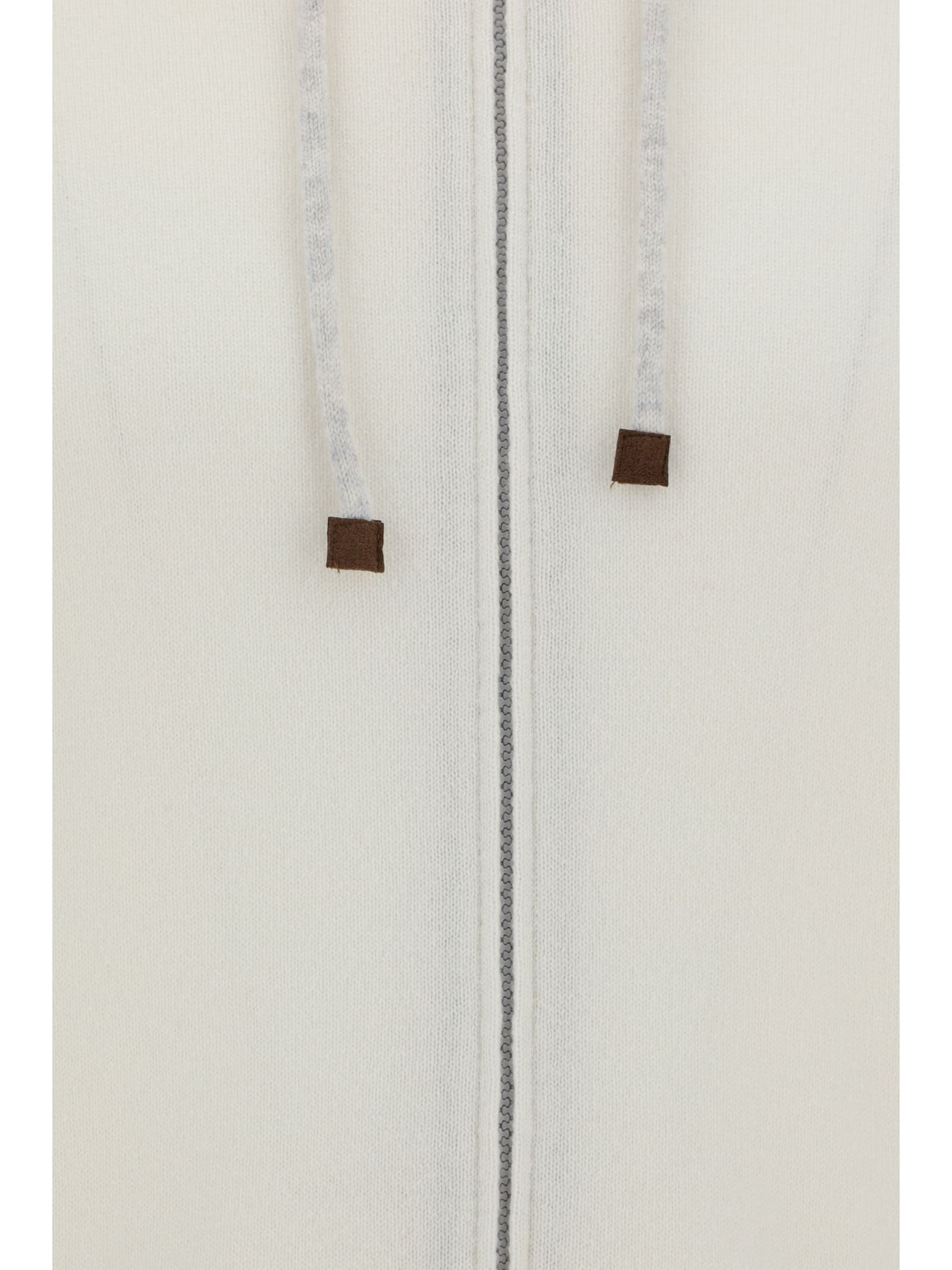 Shop Brunello Cucinelli Hoodie In Panama+nebbia