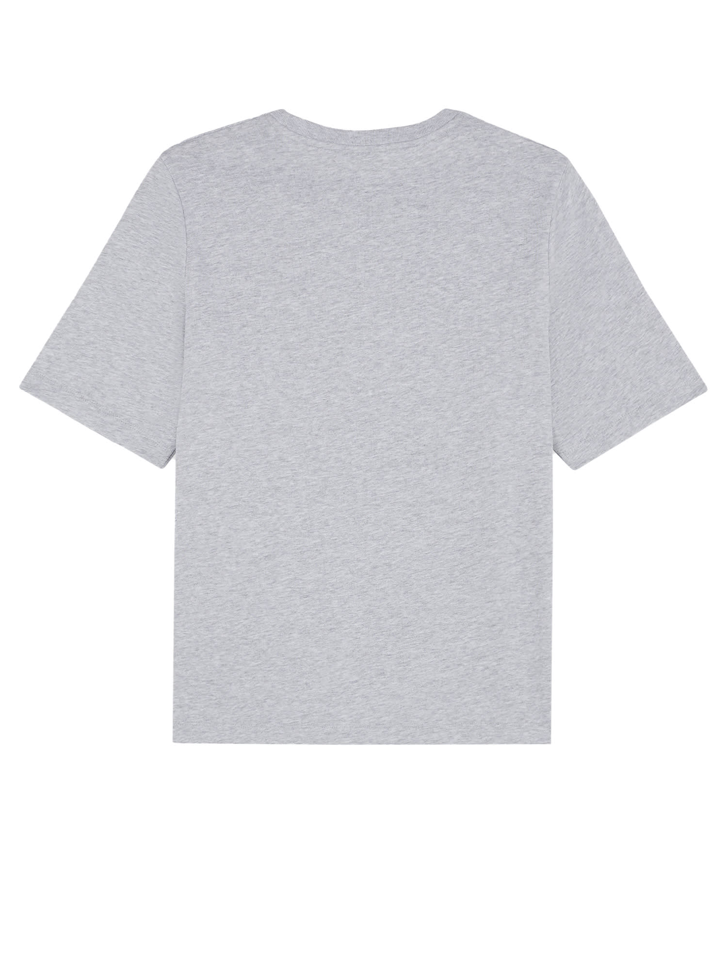 MAISON KITSUNÉ COTTON T-SHIRT WITH LETTERING LOGO