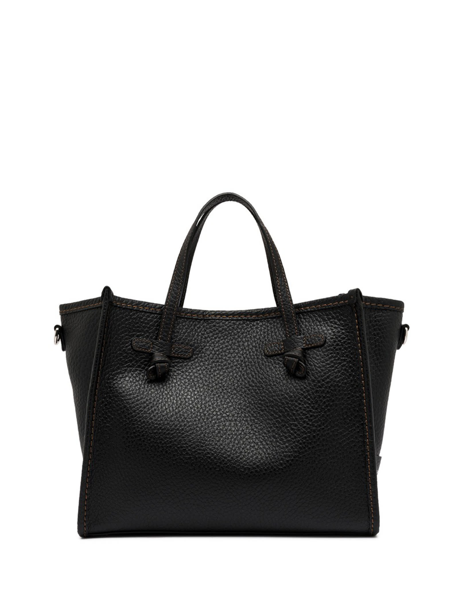 Leather Bubble Double Marcella Shopping Bag