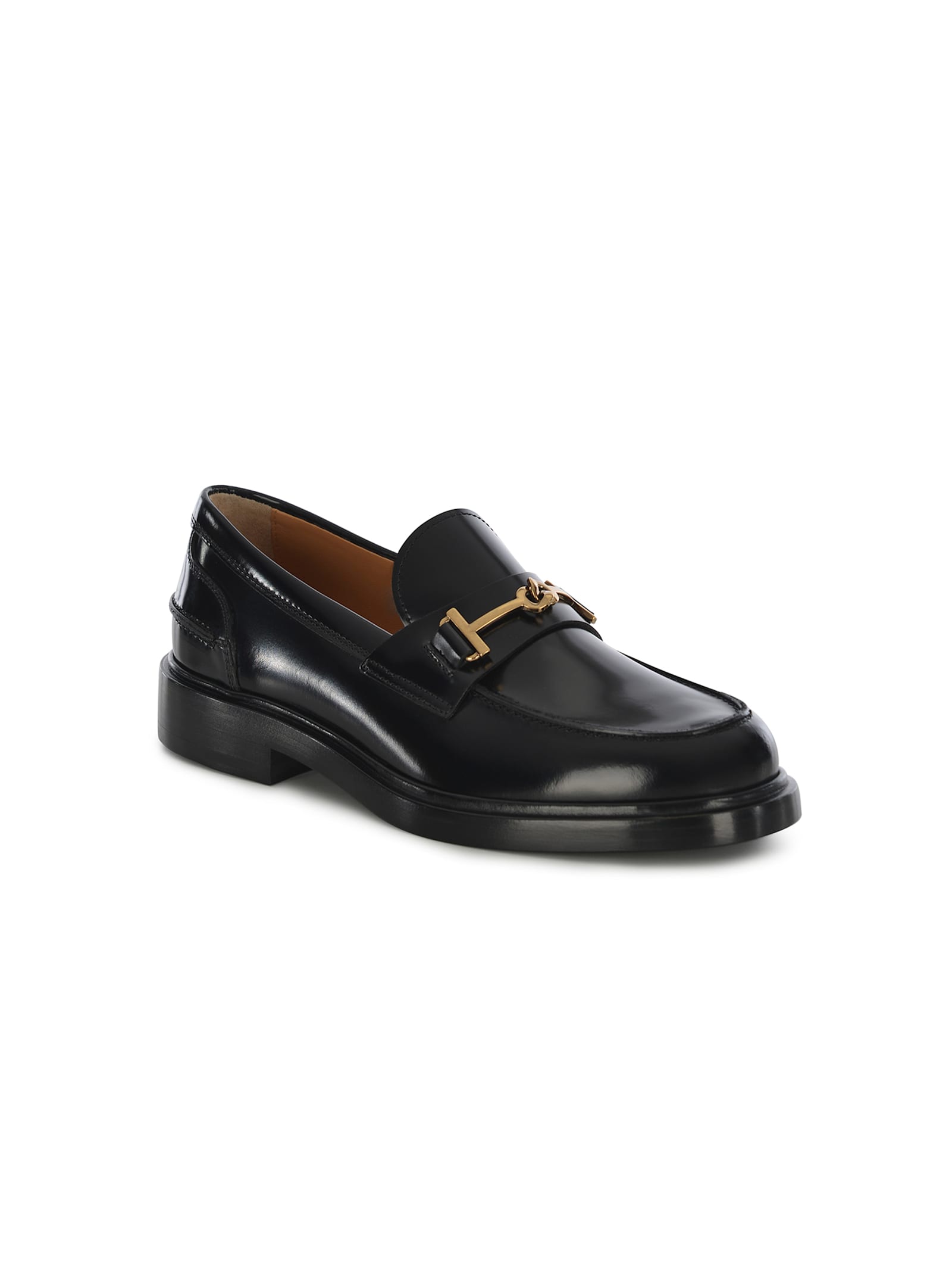 Shop Tod's Mocassin Tods Made Of Leather In Black