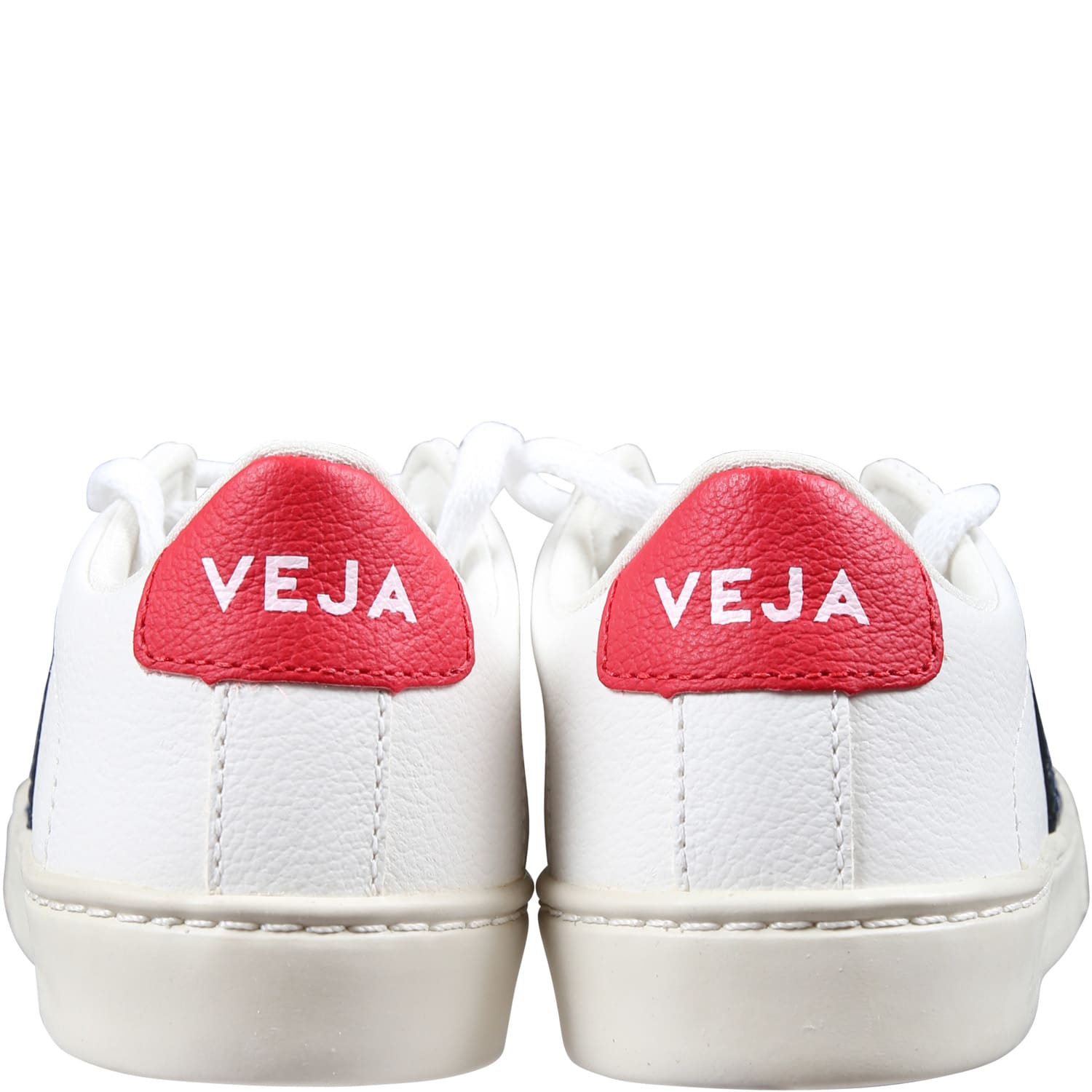 Shop Veja White Sneakers For Kids With Logo