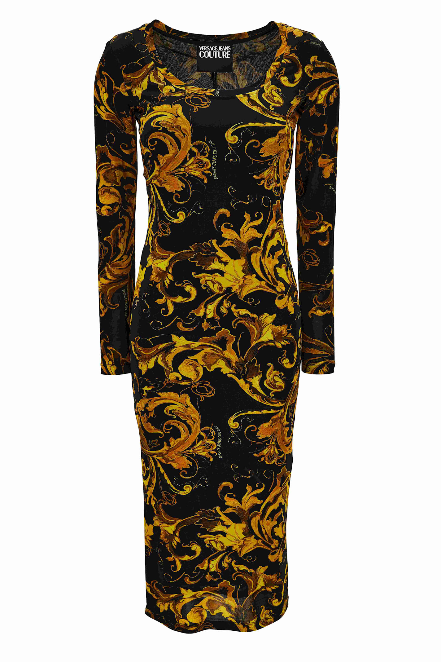 Versace Jeans Couture Long Dress In Multi
