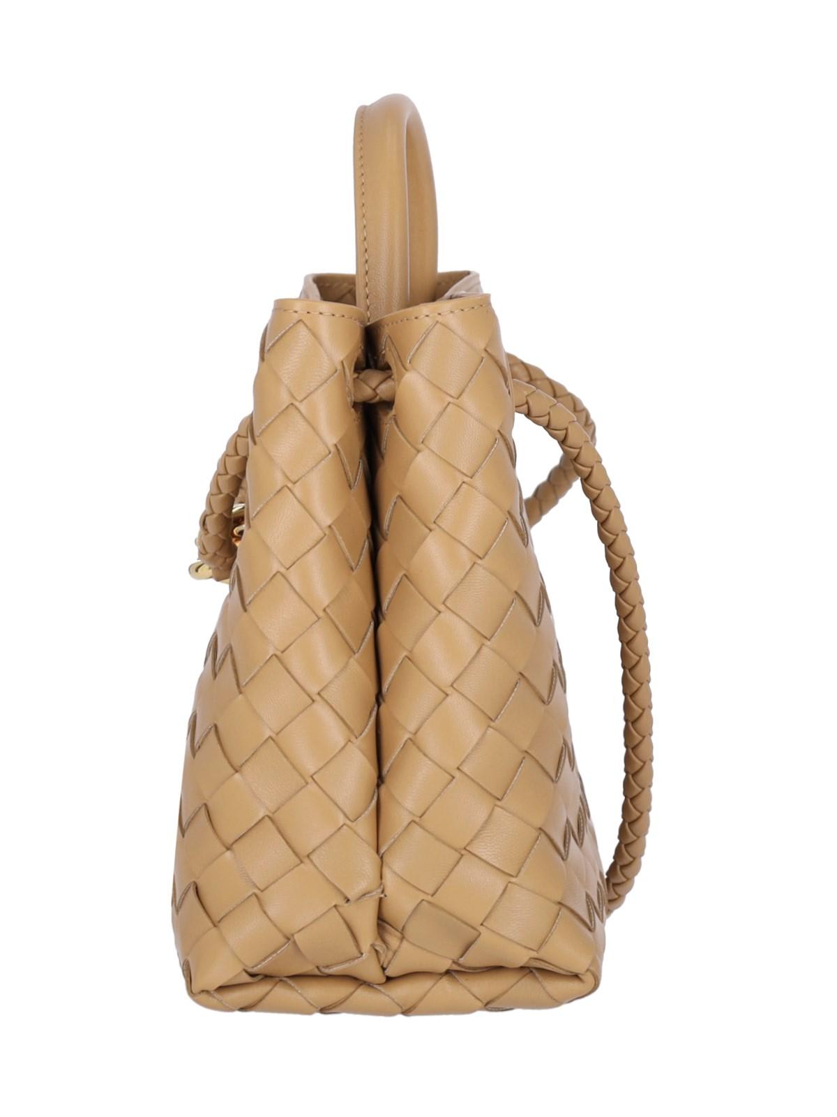 Shop Bottega Veneta Small Tote Bag Andiamo In Marrone