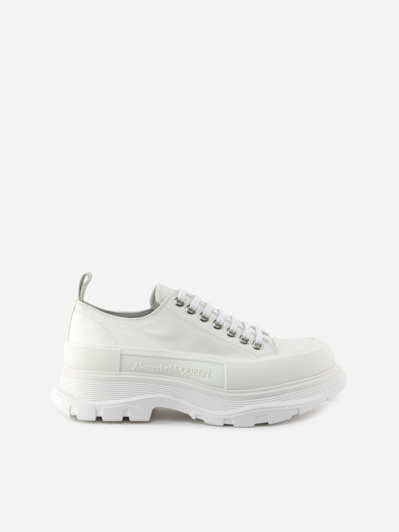 Alexander McQueen Chunky Sneakers In Cotton Canvas
