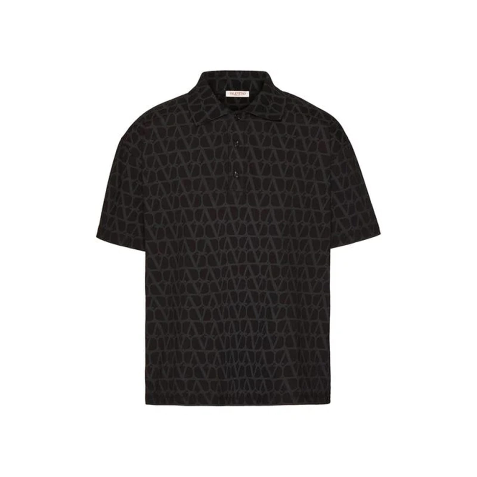 Shop Valentino Garavani Toile Iconographe Polos In Black