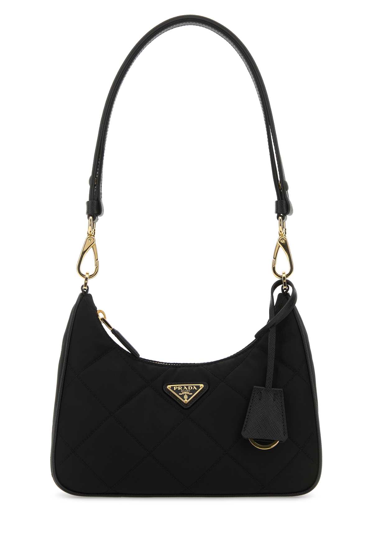 Shop Prada Black Re-nylon Re-edition Shoulder Bag In Nero