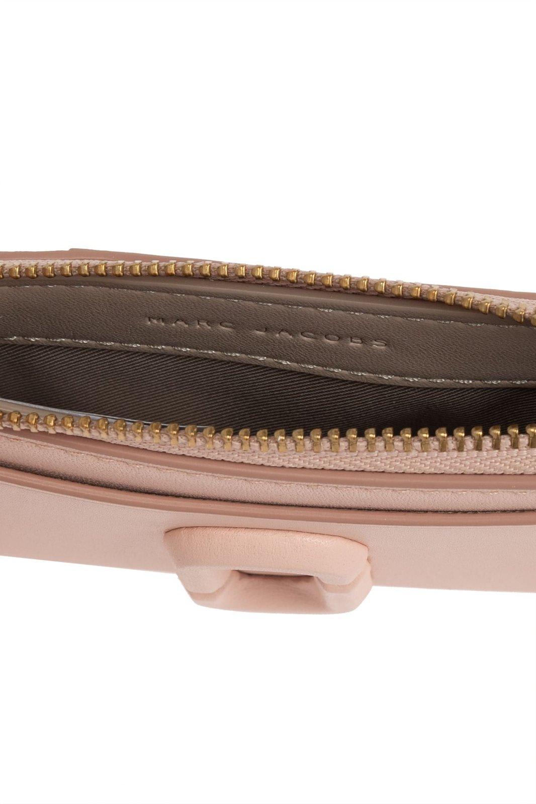 Marc Jacobs The Covered J Marc Top Zip Mutil Wallet In Rose
