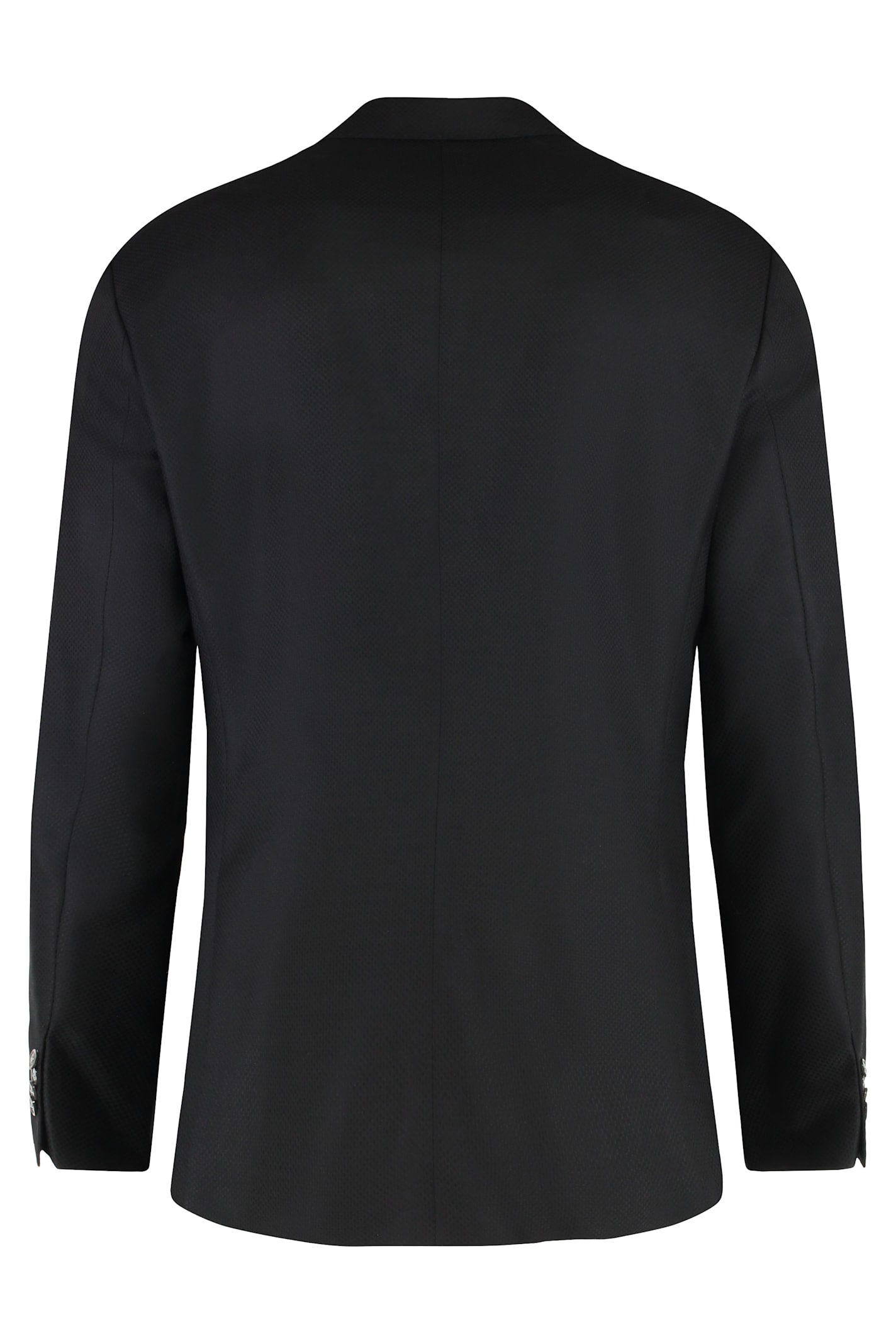 Hugo Boss Boss Single-breasted Two-button Jacket In Black