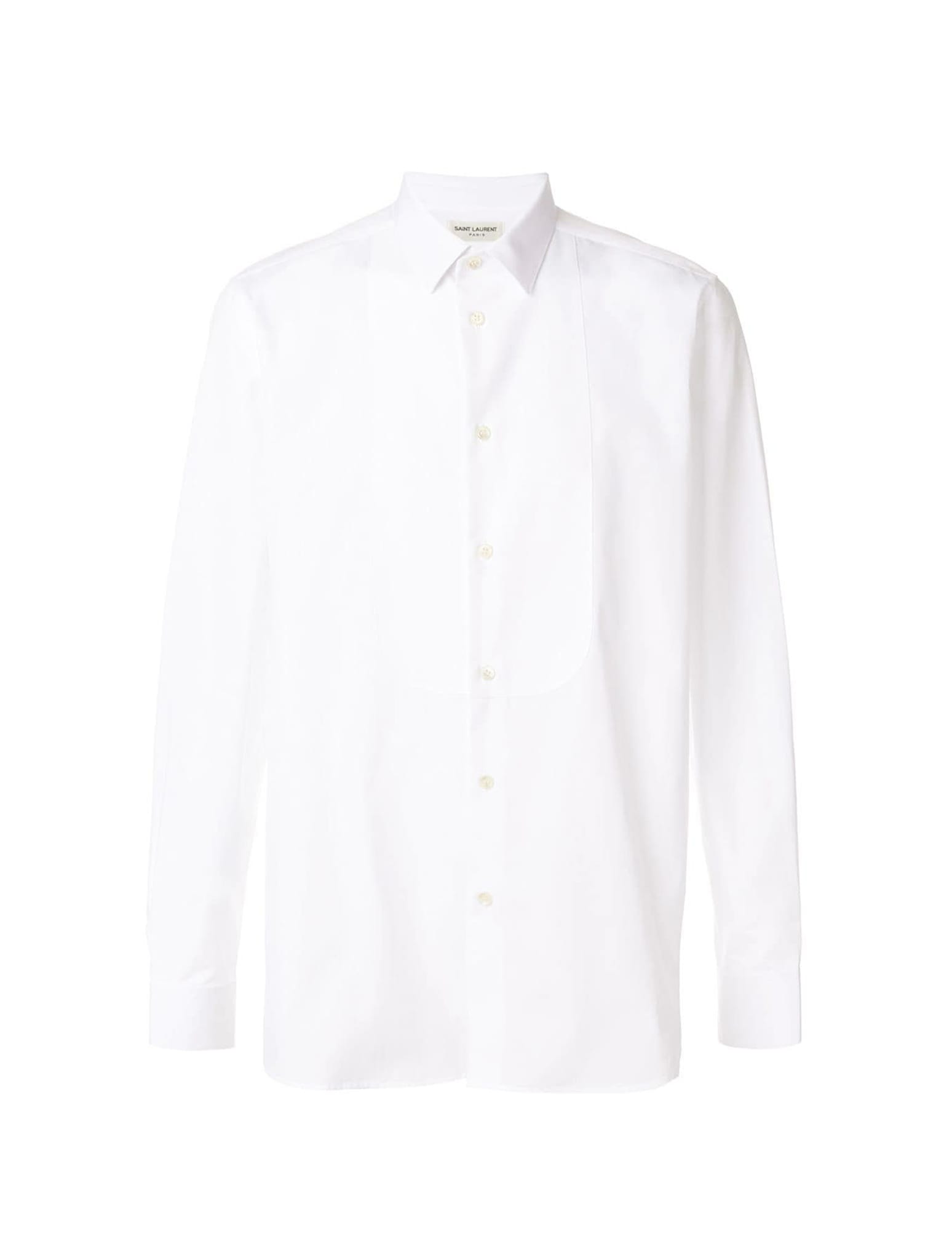 SAINT LAURENT CHEMISE PLASTRON PIQ