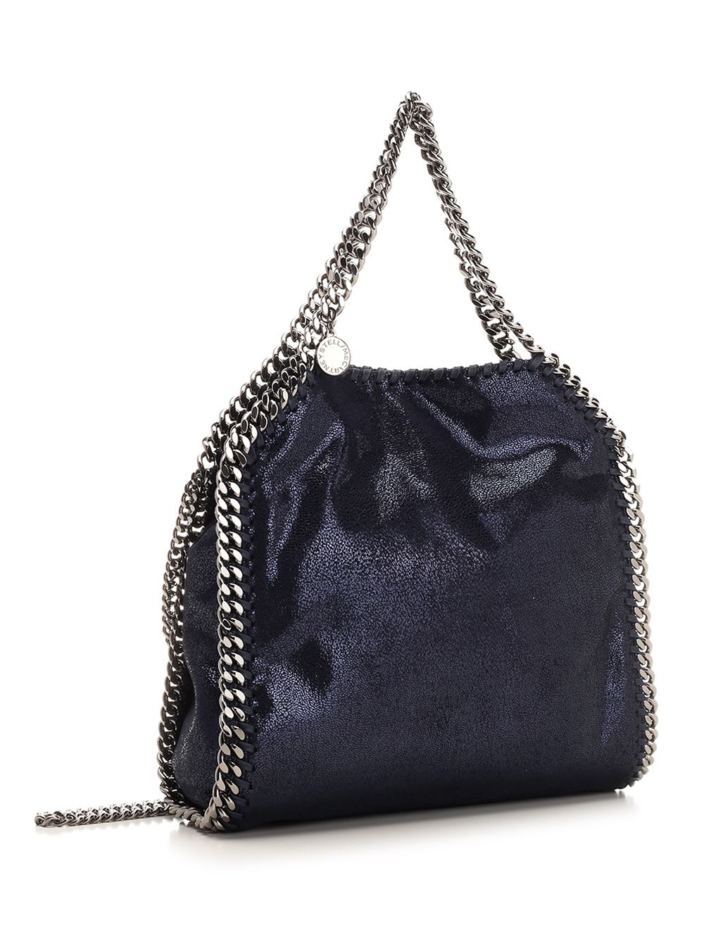 Shop Stella Mccartney Mini Falabella Tote Bag In Blue