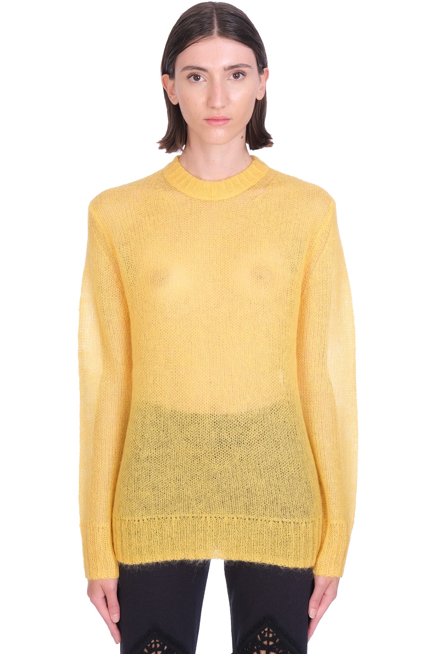 Acne Studios Knitwear In Yellow Wool