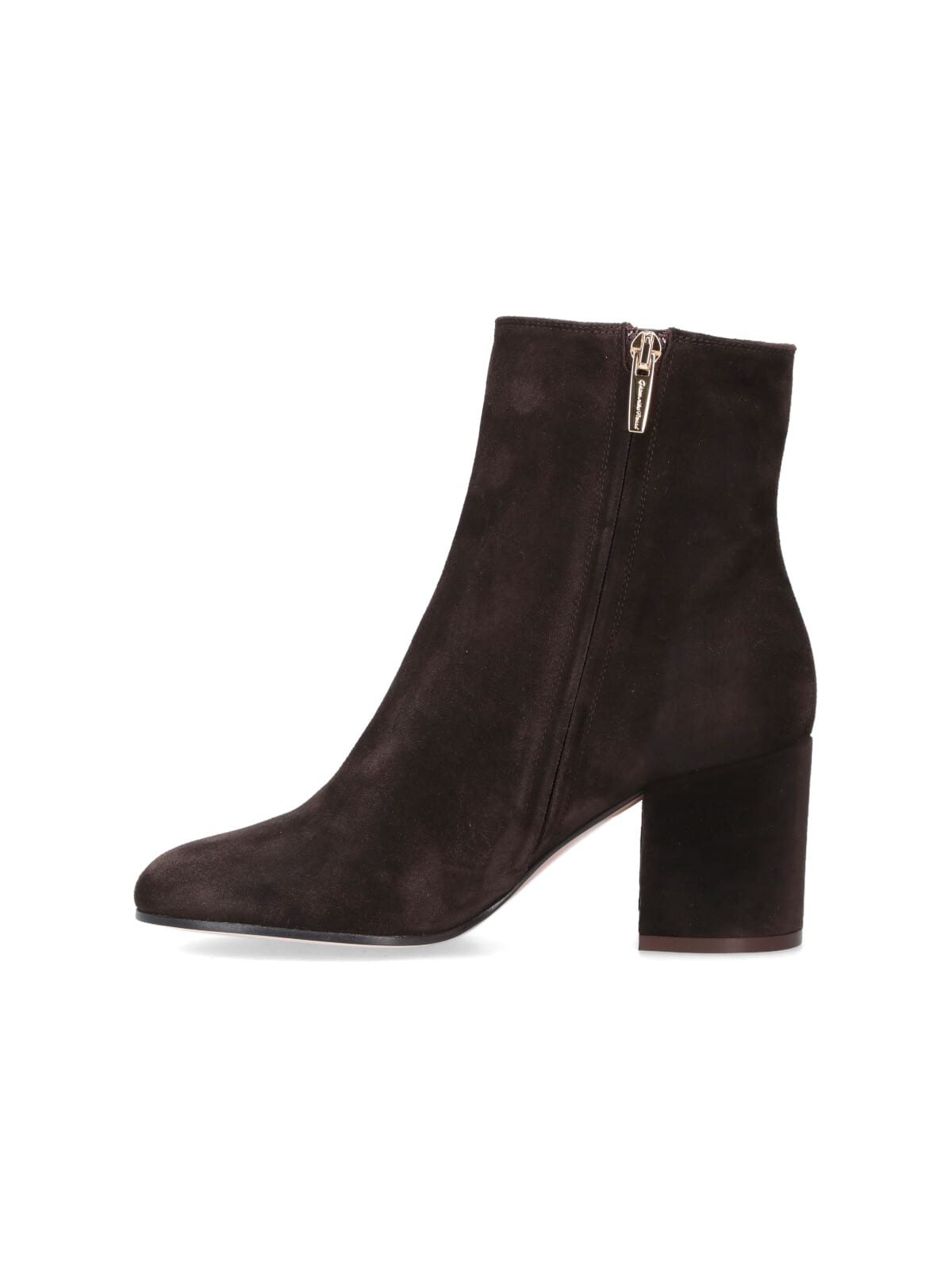 Gianvito Rossi Joelle 70 Suede Ankle Boots In Brown
