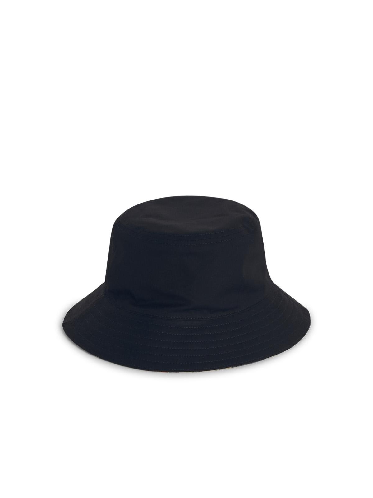 Burberry Reversible Logo-embroidered Twill Bucket Hat In Black