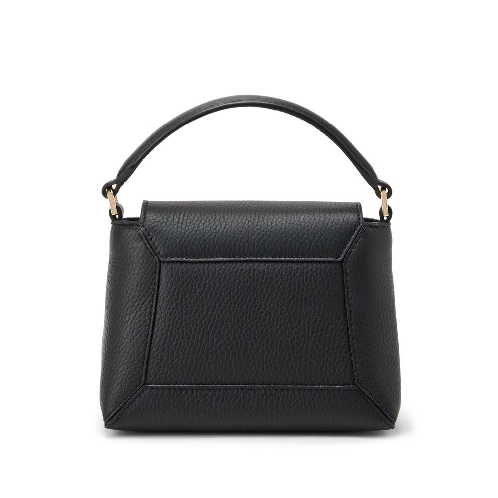 Strathberry Mosaic Nano Leather Top-handle Bag In Black