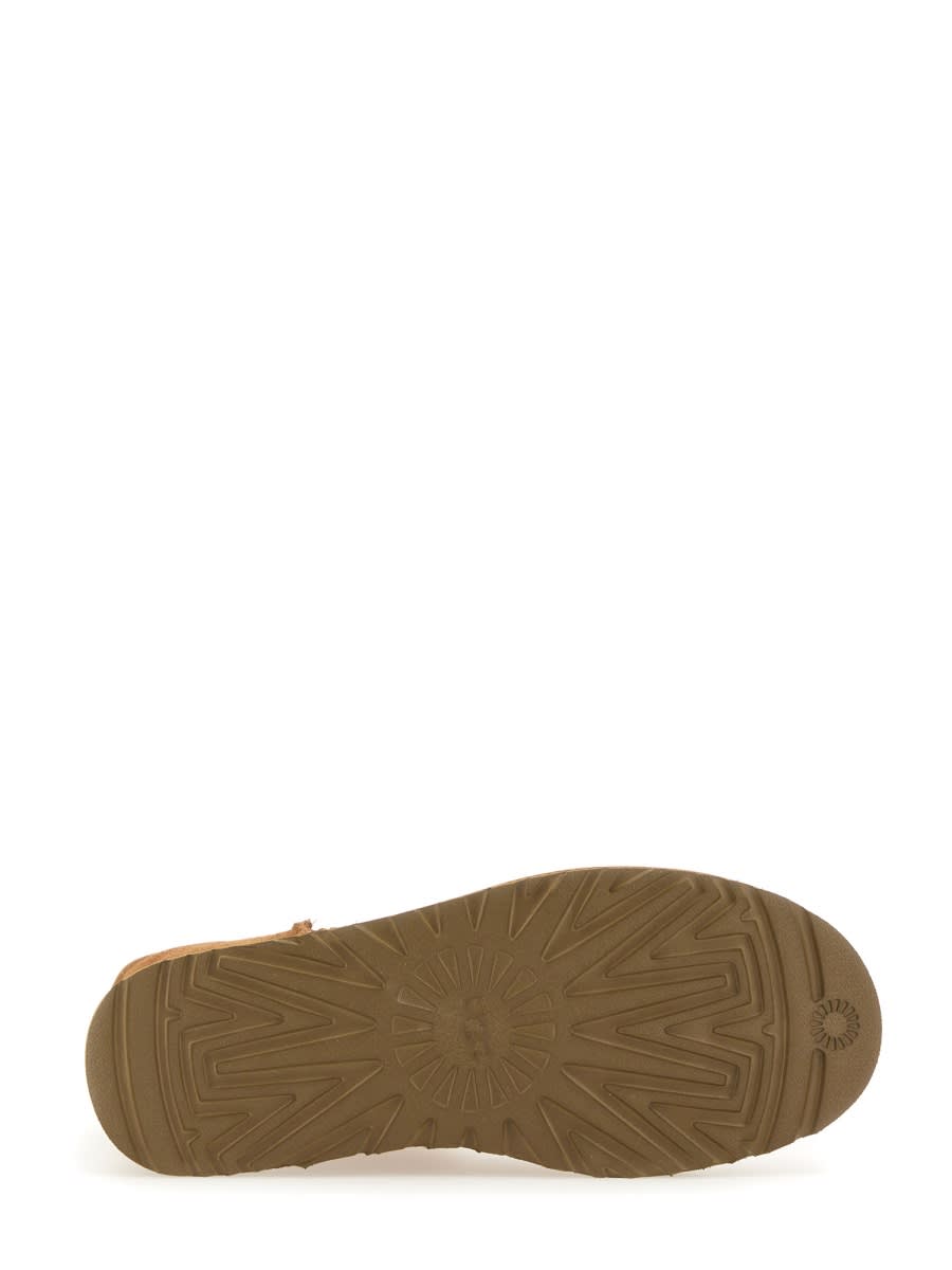 Ugg Mini Classic Ii Beige Pull-on Boots In Suede Woman In Neutral