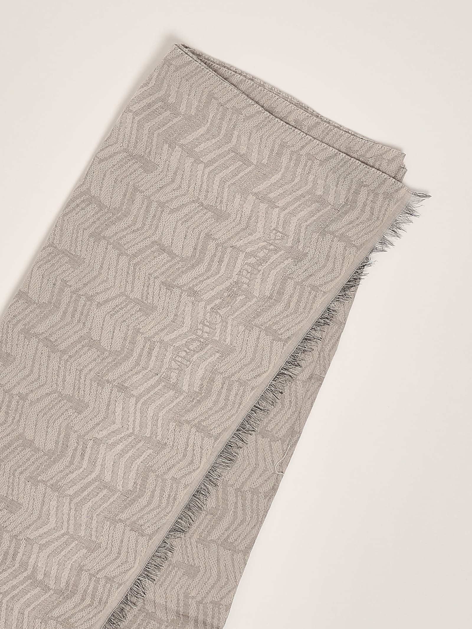 Emporio Armani Poliestere Scarf In Pietra