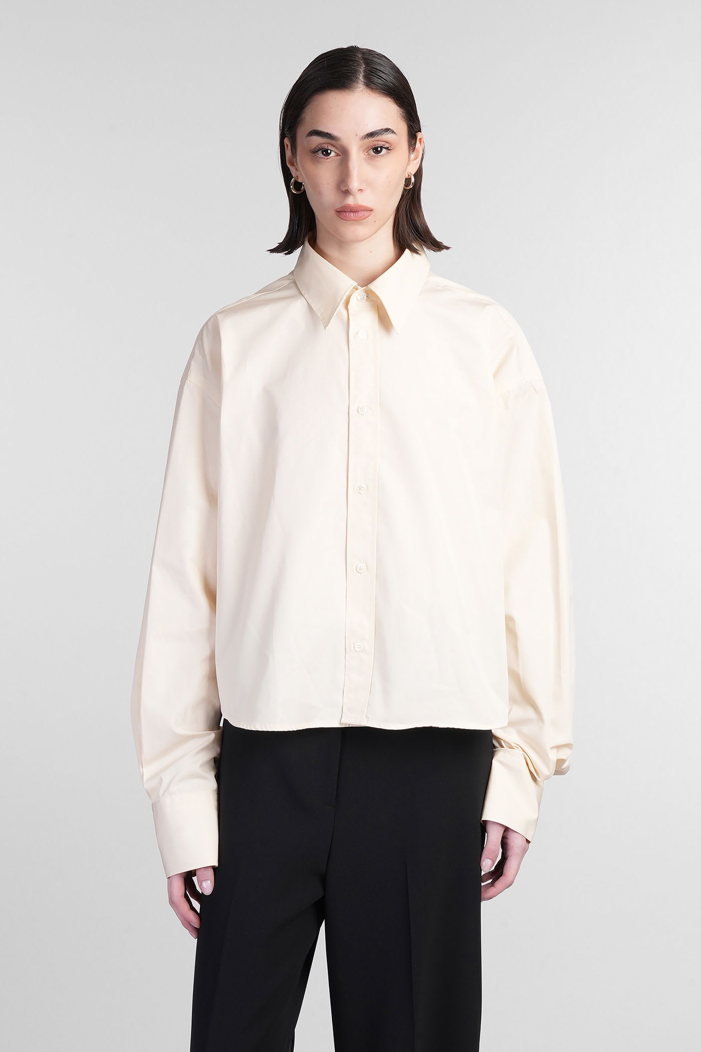 Shirt In Beige Cotton