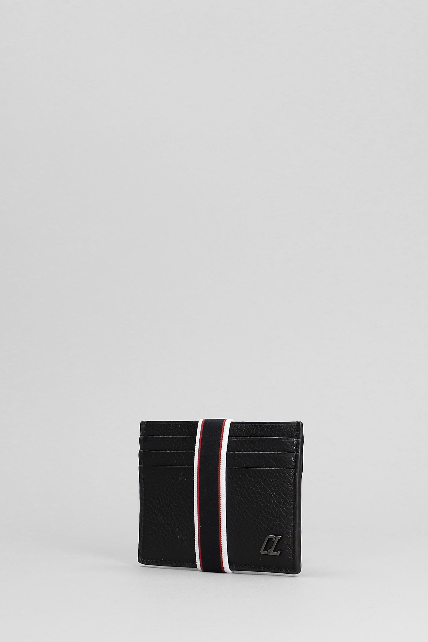 Shop Christian Louboutin Fav Wallet In Black Leather
