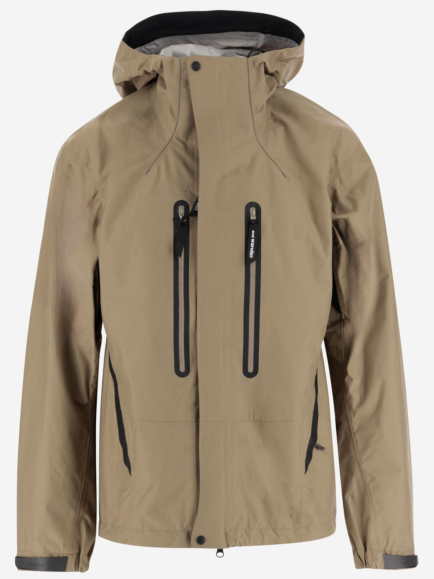 Shop And Wander Nylon Jacket With Logo In Beige