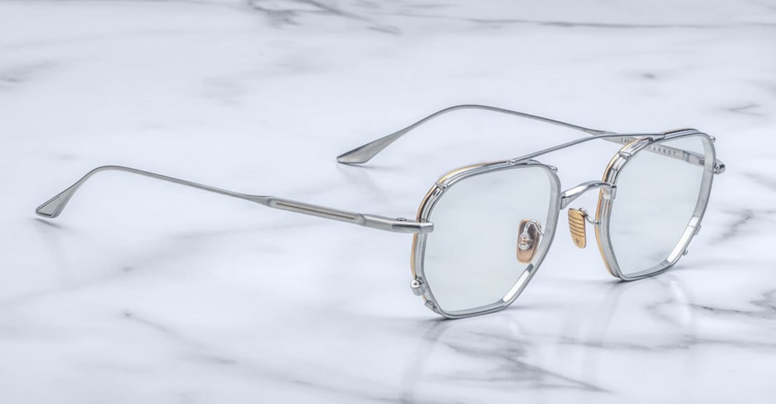 Shop Jacques Marie Mage Marbot - Silver 2 Rx Glasses