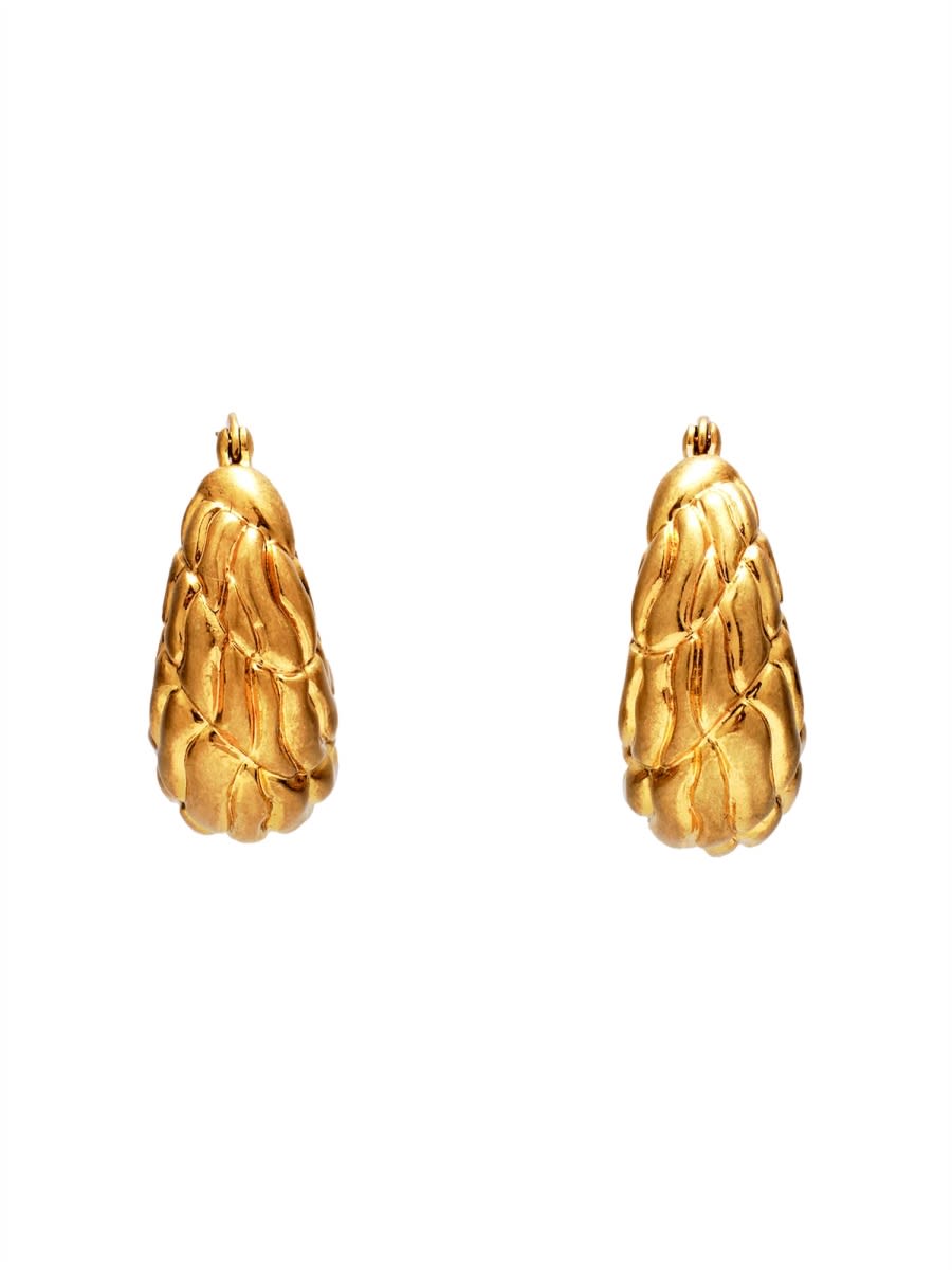 Cult Gaia Gold Brass Plated Earrings In Gold