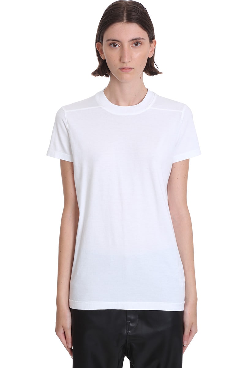 Click to view more detailed imagery on our partner's website Drkshdw Ss Crew Level T-shirt In White Cotton
