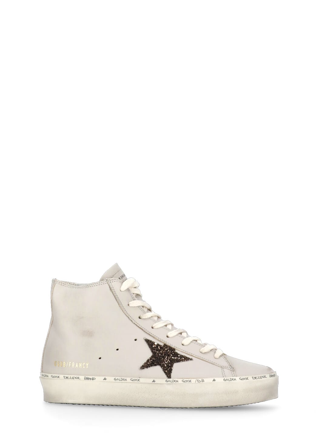 Shop Golden Goose Hi Francy Sneakers In Grey