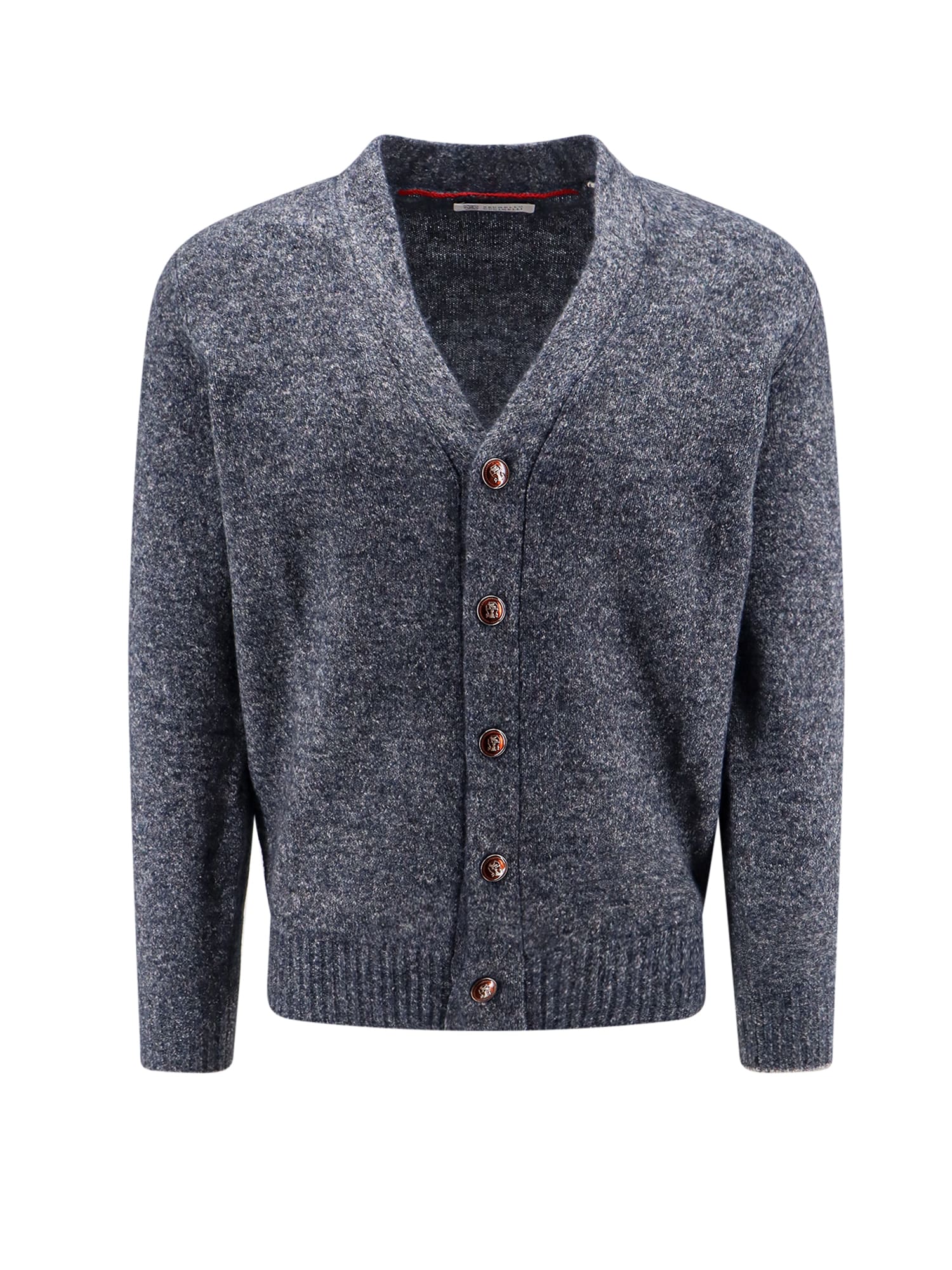 Shop Brunello Cucinelli Cardigan In Blue