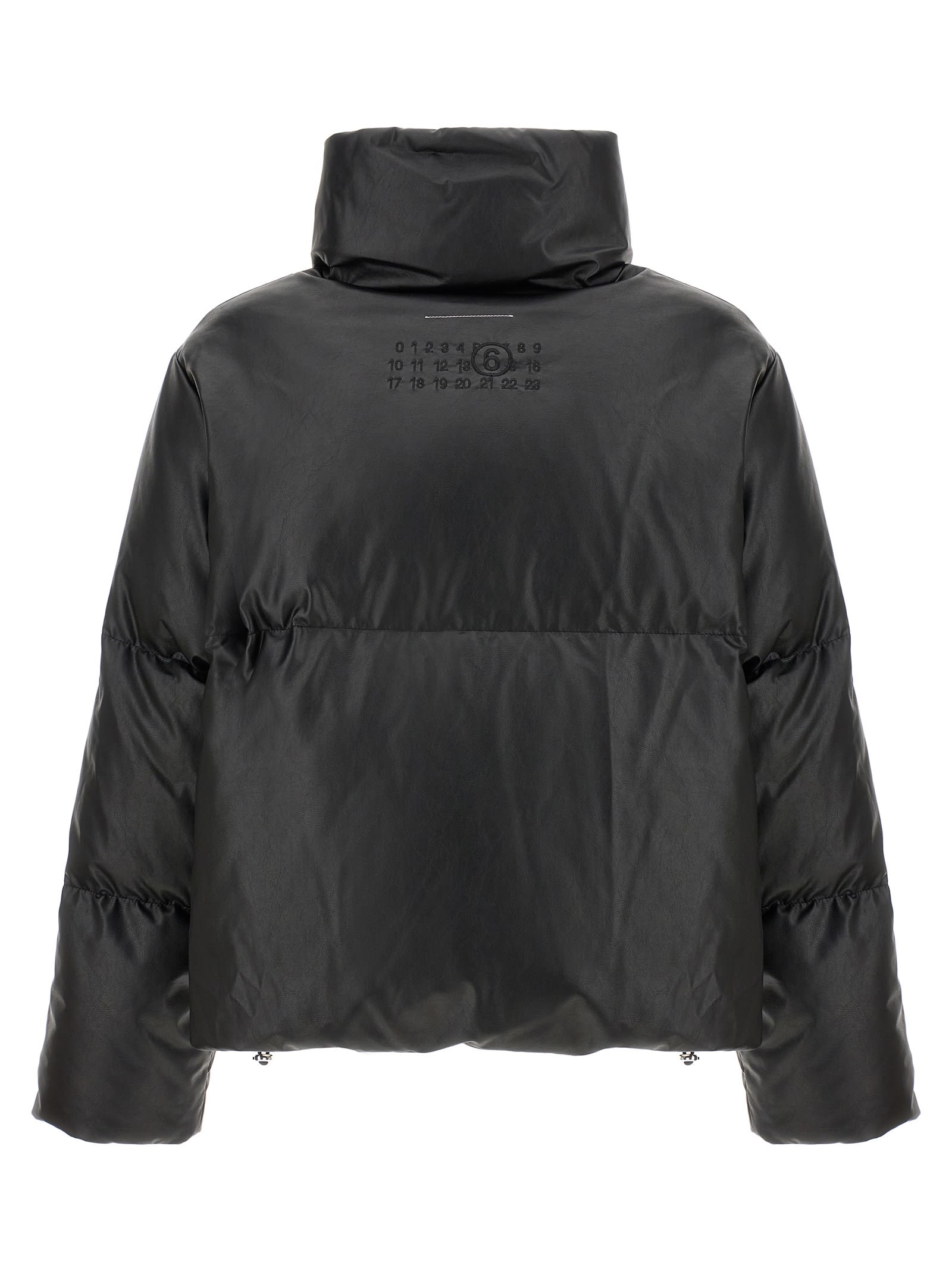 Shop Mm6 Maison Margiela Sportsjacket Down Jacket In Black