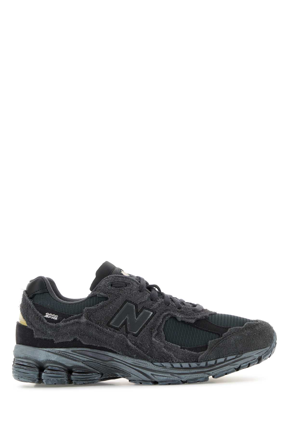 Dark Grey Suede And Mesh 2002r Sneakers