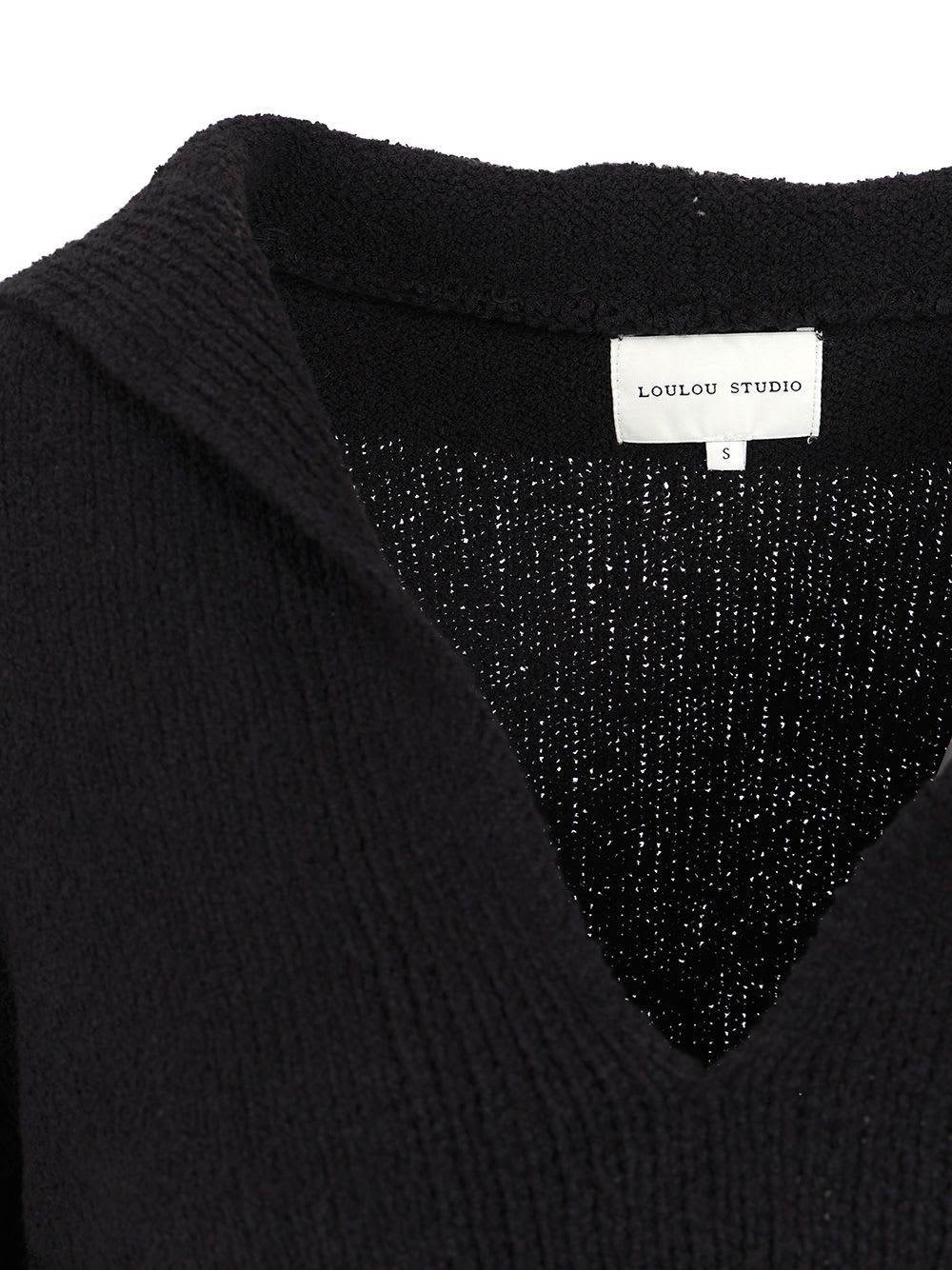 LOULOU STUDIO BOUCLETTE COTTON SWEATER