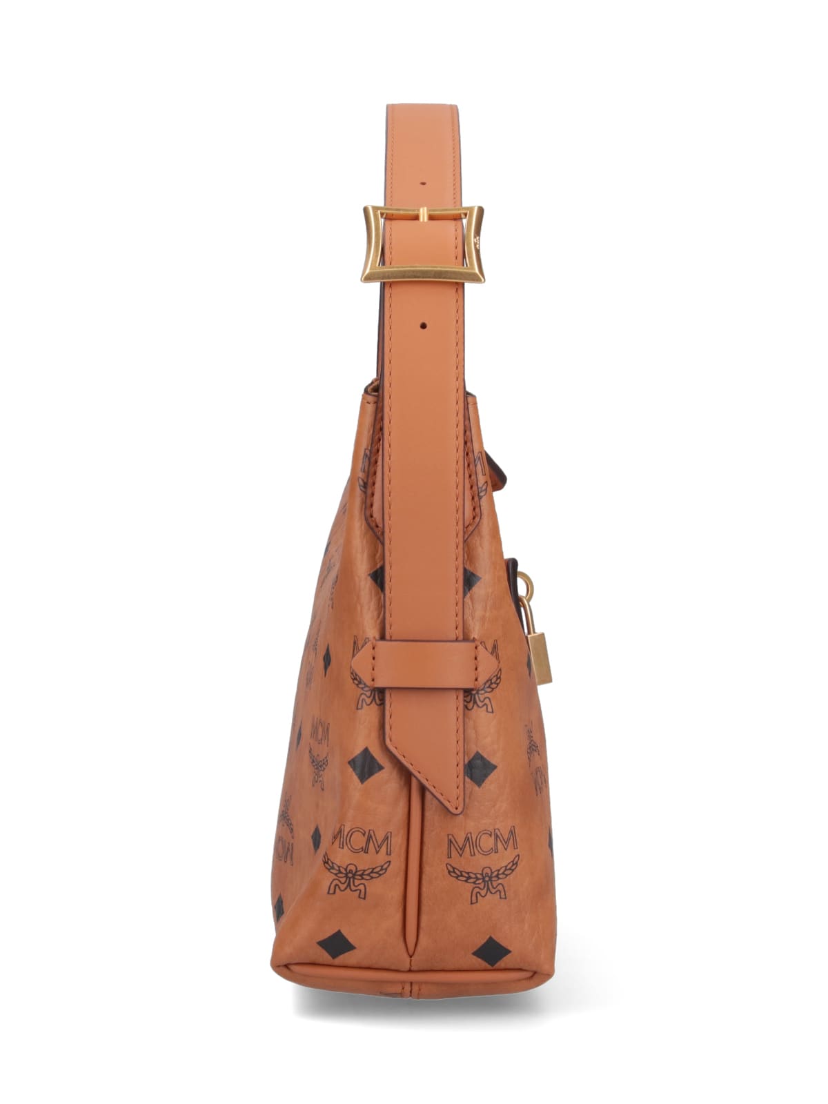 Shop Mcm Arena Hobo Handbag In Brown