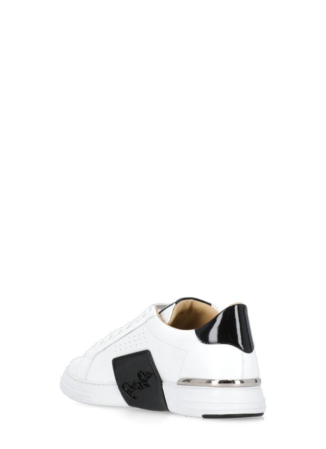 Shop Philipp Plein Lo-top Hexagon Sneakers In White