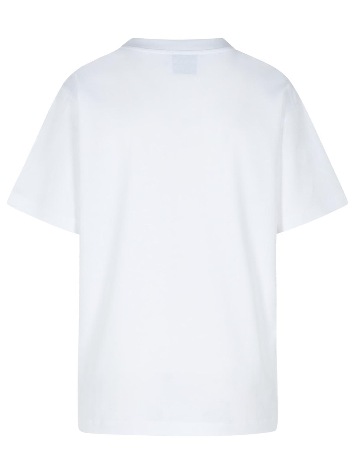 Shop M05ch1n0 Jeans White Cotton T-shirt