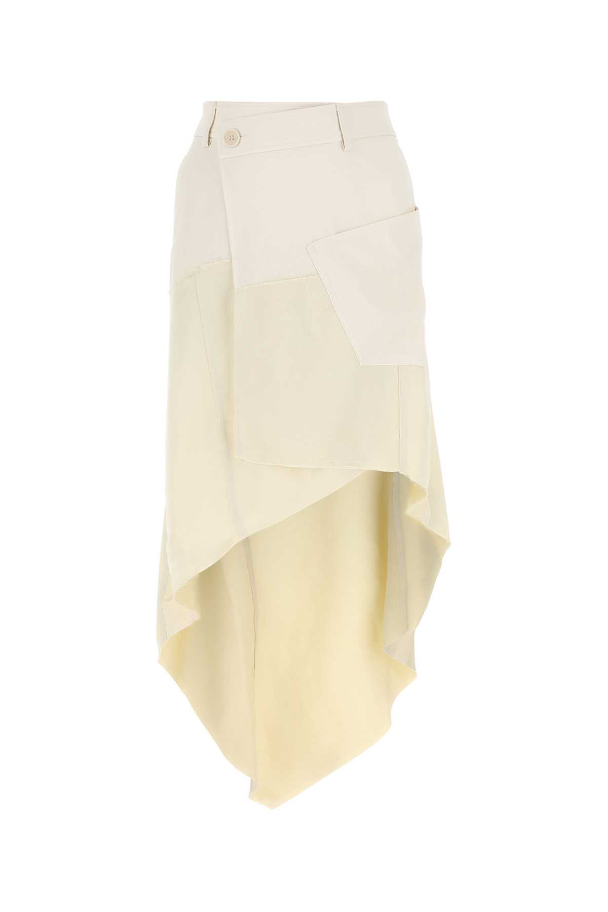 J.W. Anderson Ivory Polyester Skirt
