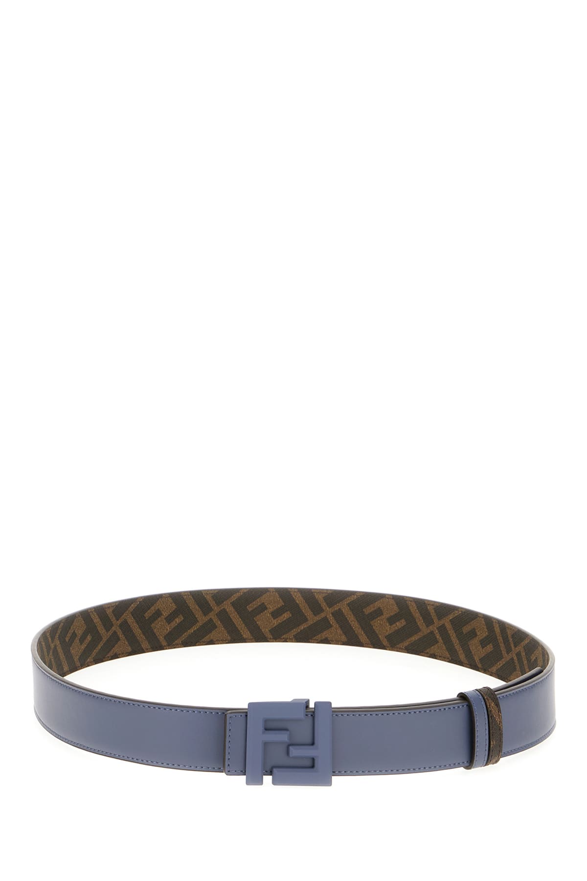 Powder Blue Leather Belt