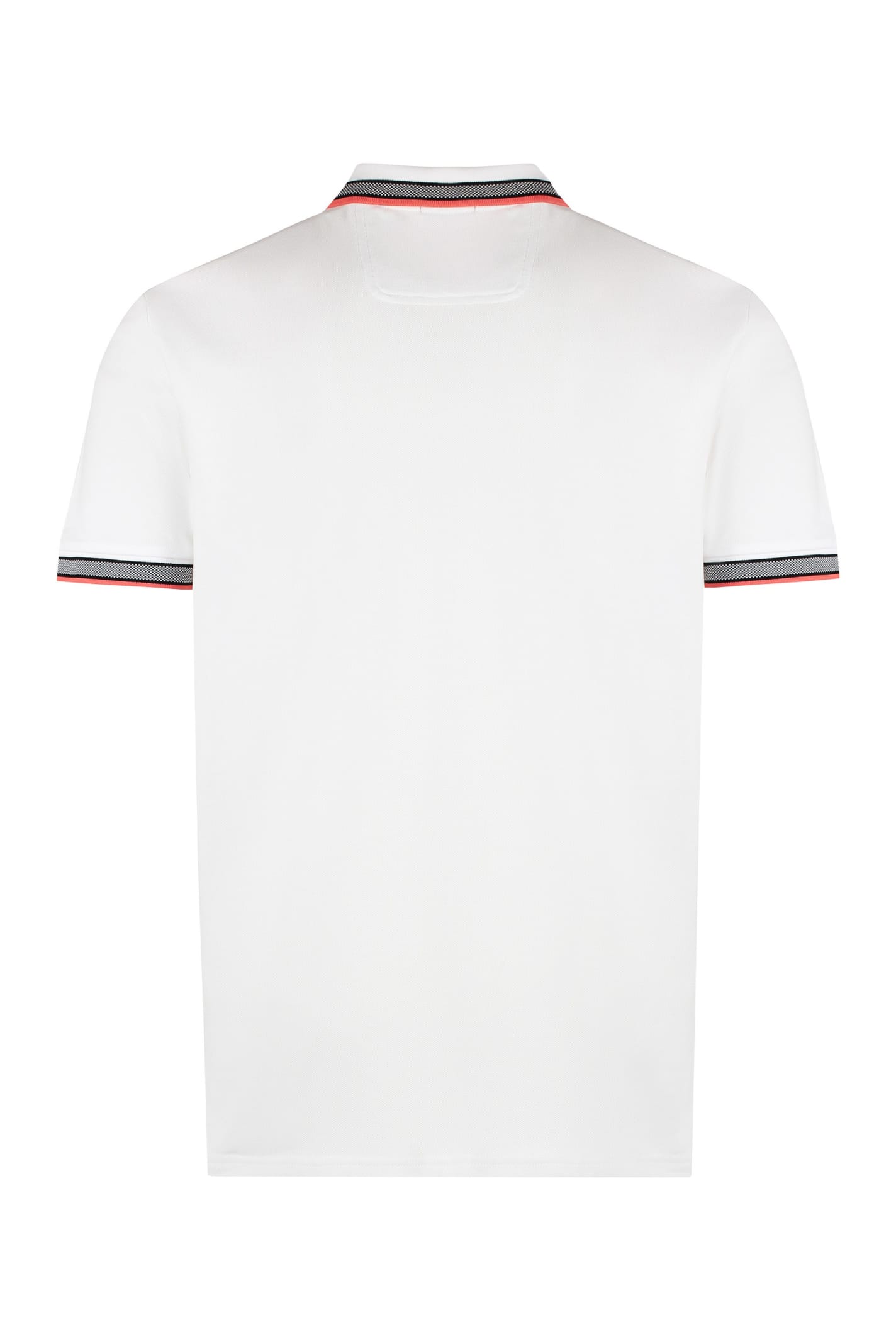 Shop Hugo Boss Cotton-piqué Polo Shirt In White