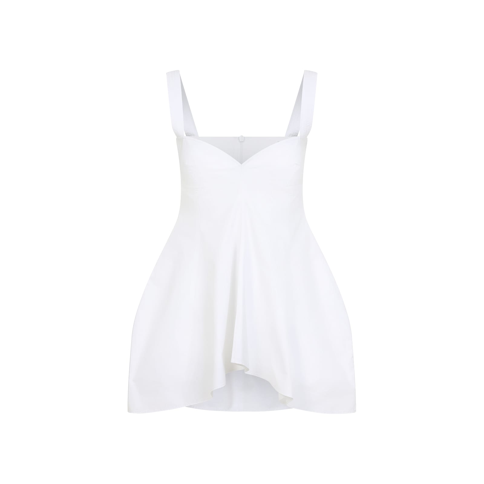Shop Carven Bl223 Sleeveless Blouse Top In White