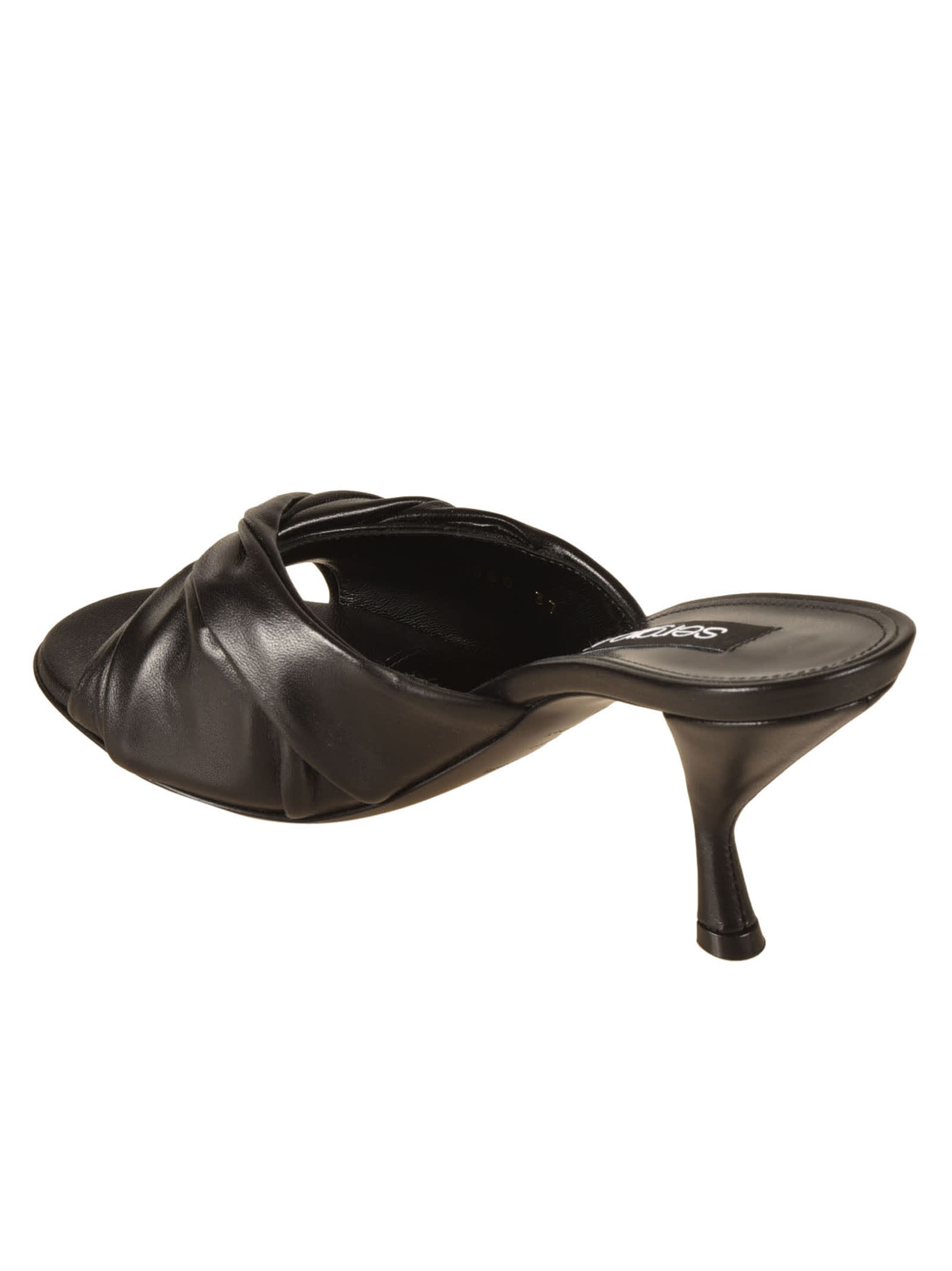 Shop Sergio Rossi Amber 075 Sandals In Black