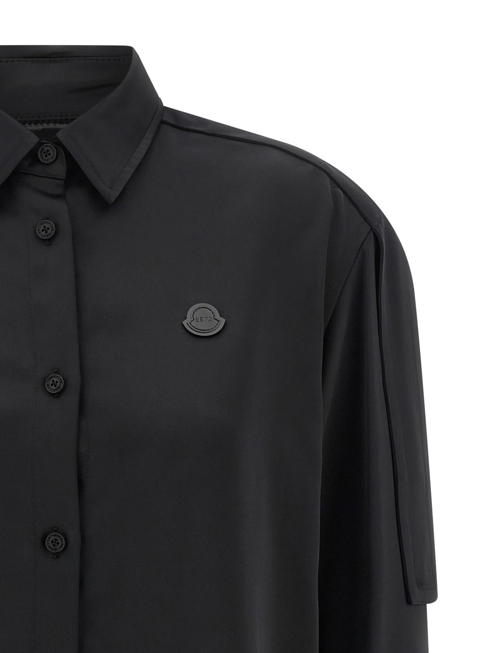 Moncler Genius Edward Enninful Collaboration Shirt Epaulettes In Black