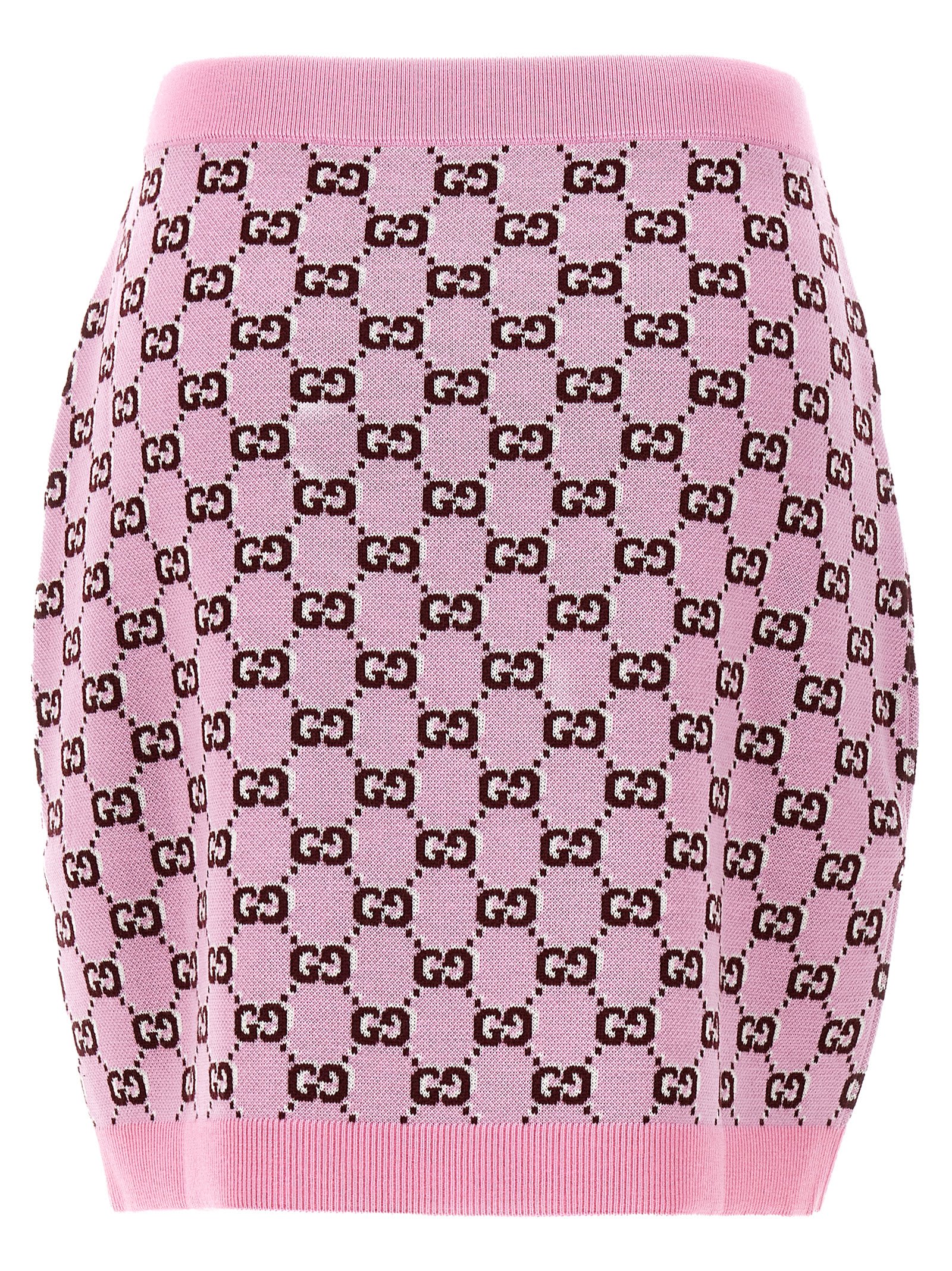 Shop Gucci Gg Skirt In Pink