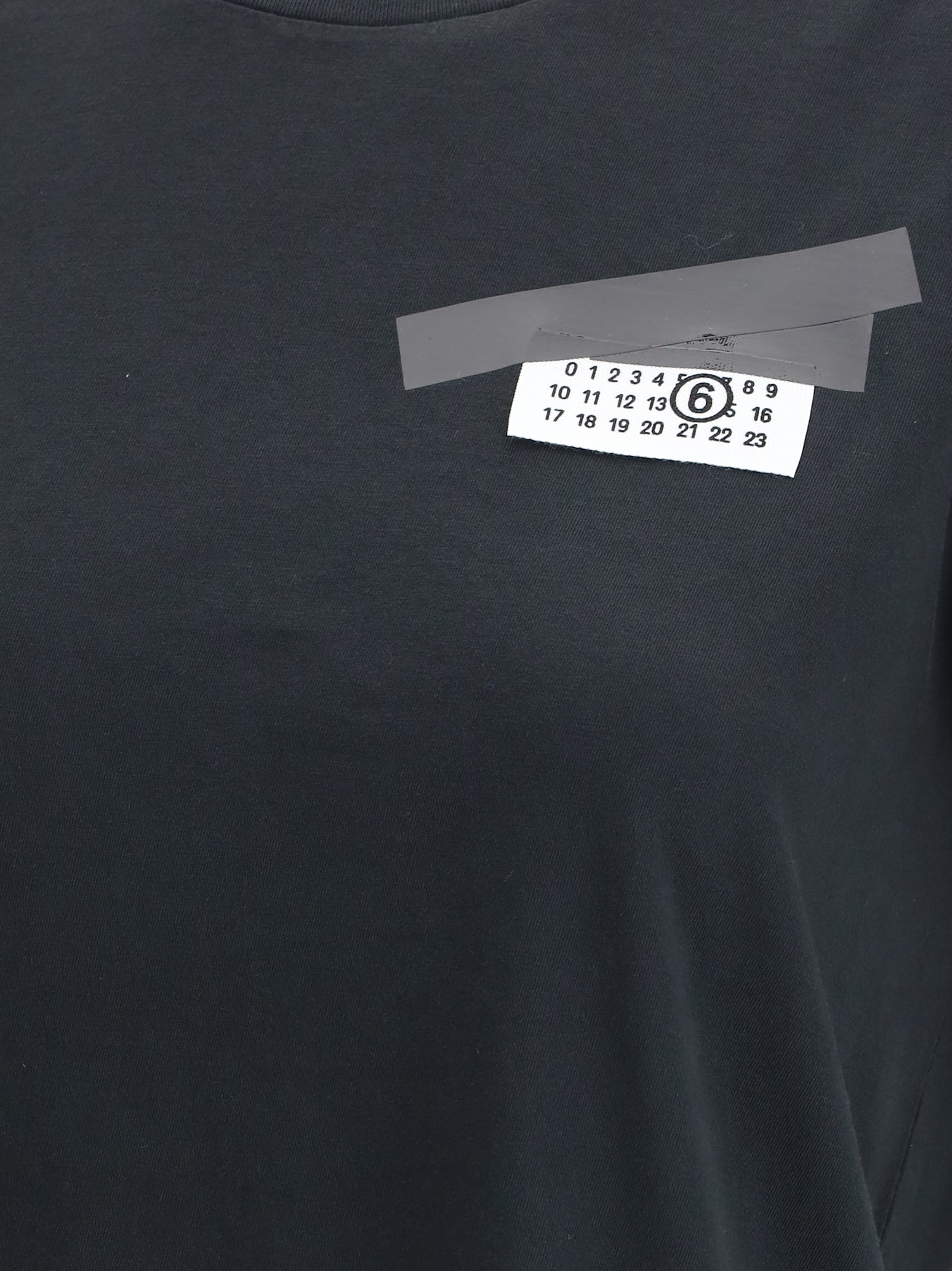 Mm6 Maison Margiela Cotton T-shirt In Black