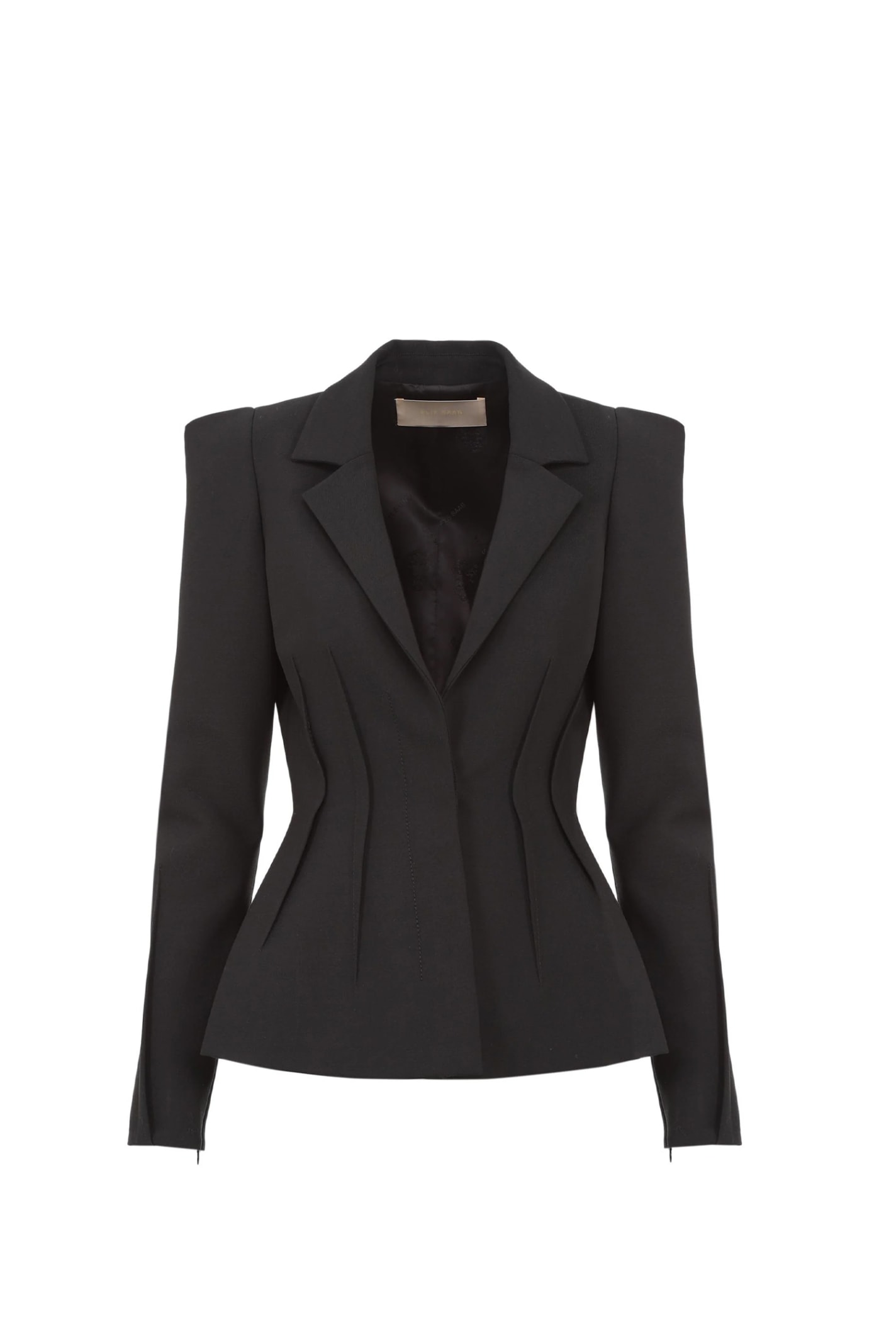 Shop Elie Saab Jacket In Black