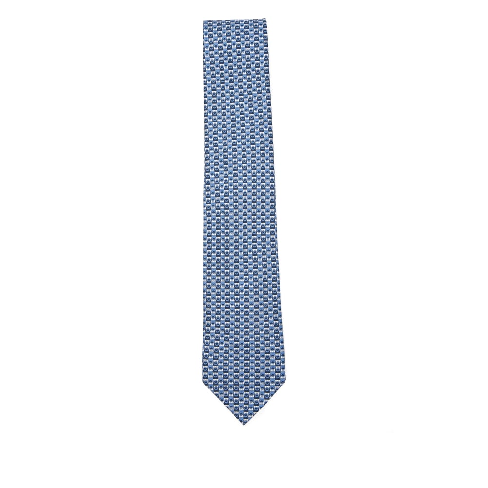 Ferragamo Gancini-patterned Tie In Multi