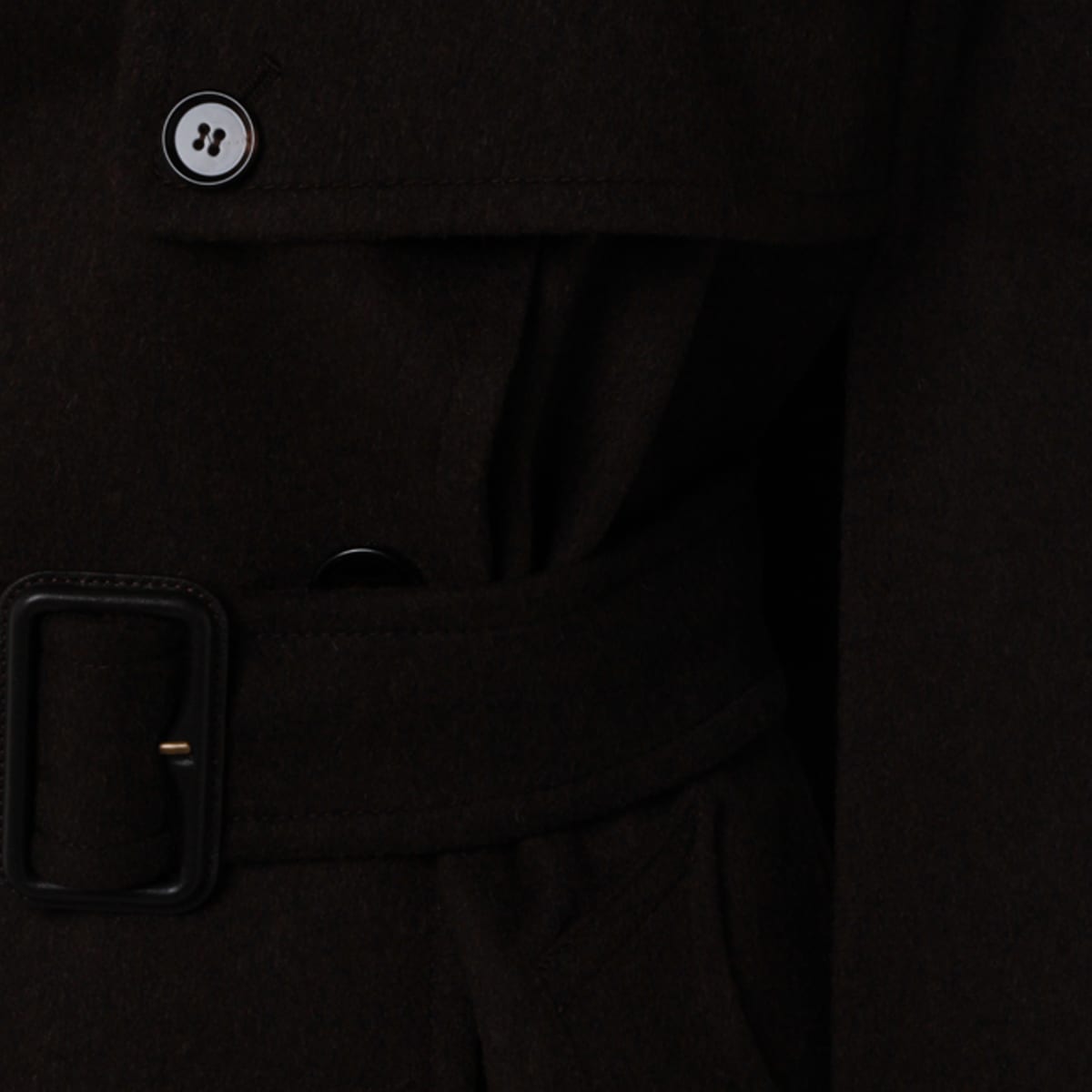 Burberry Black Bellemont Coat In Brown