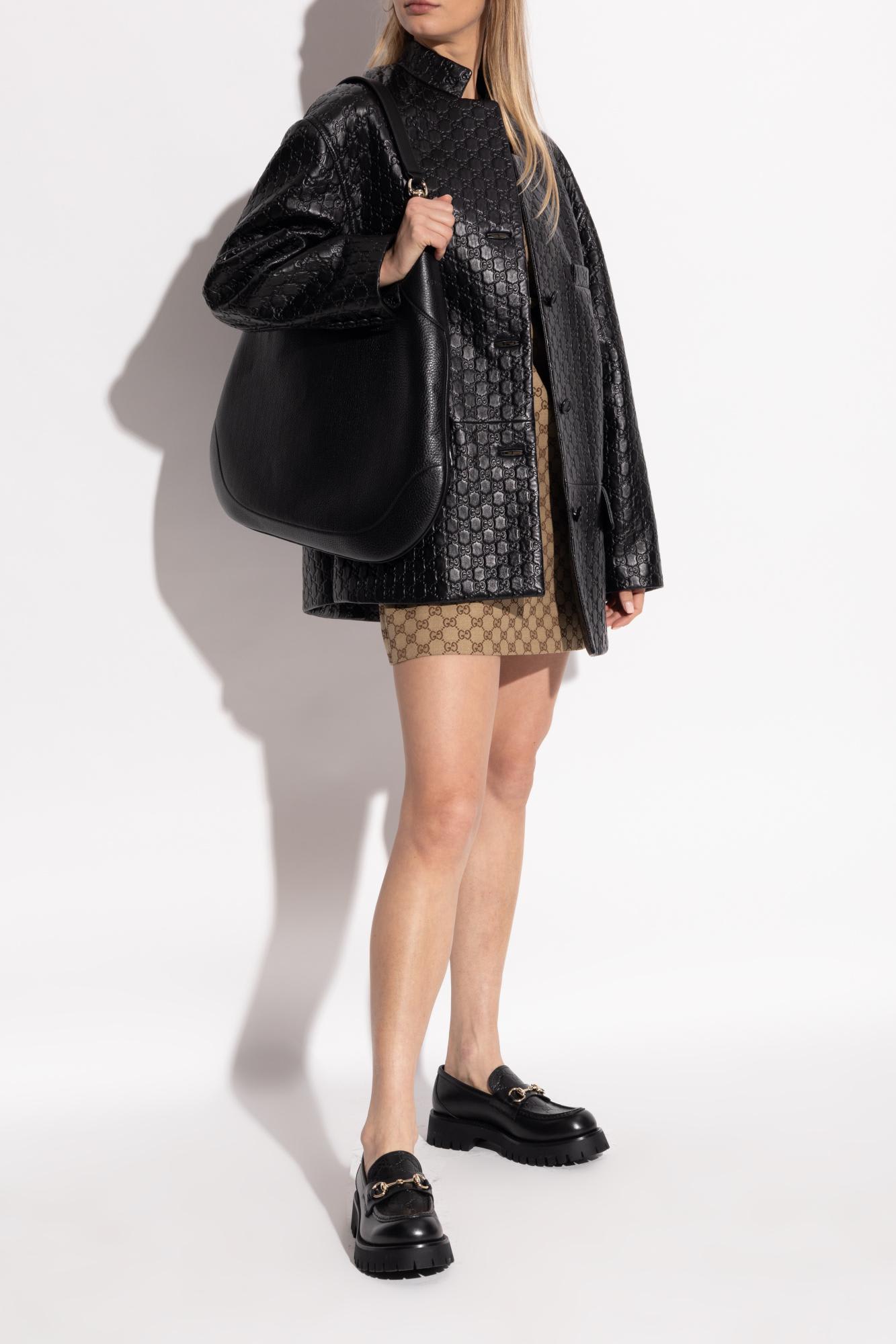 Shop Gucci Leather Shoes Type Loafers In Nero