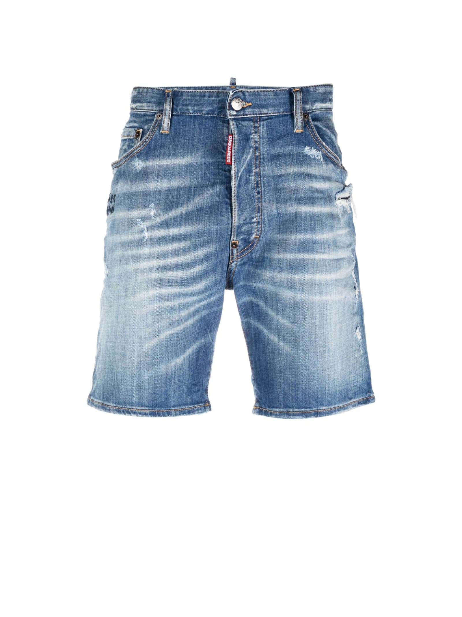Shop Dsquared2 Shorts In Blu