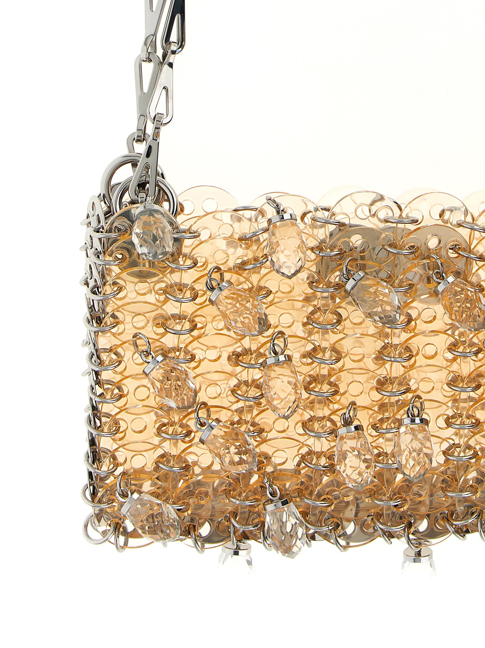 Rabanne 1969 Nano Crystal Resin Shoulder Bag In Pink