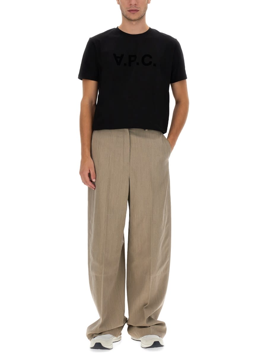 Shop Apc T-shirt With Logo In Black